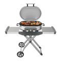 Electronic Roadtrip Portable BBQ Gas Grill Outdoor Camping Black X Shape Portable Charcoal Table Folding GAS BBq Grill